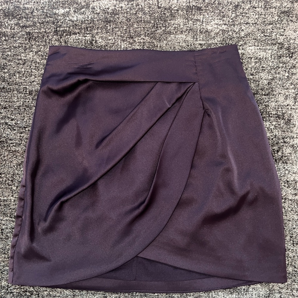 DO+BE Black Wrap Mini Skirt for Cocktail